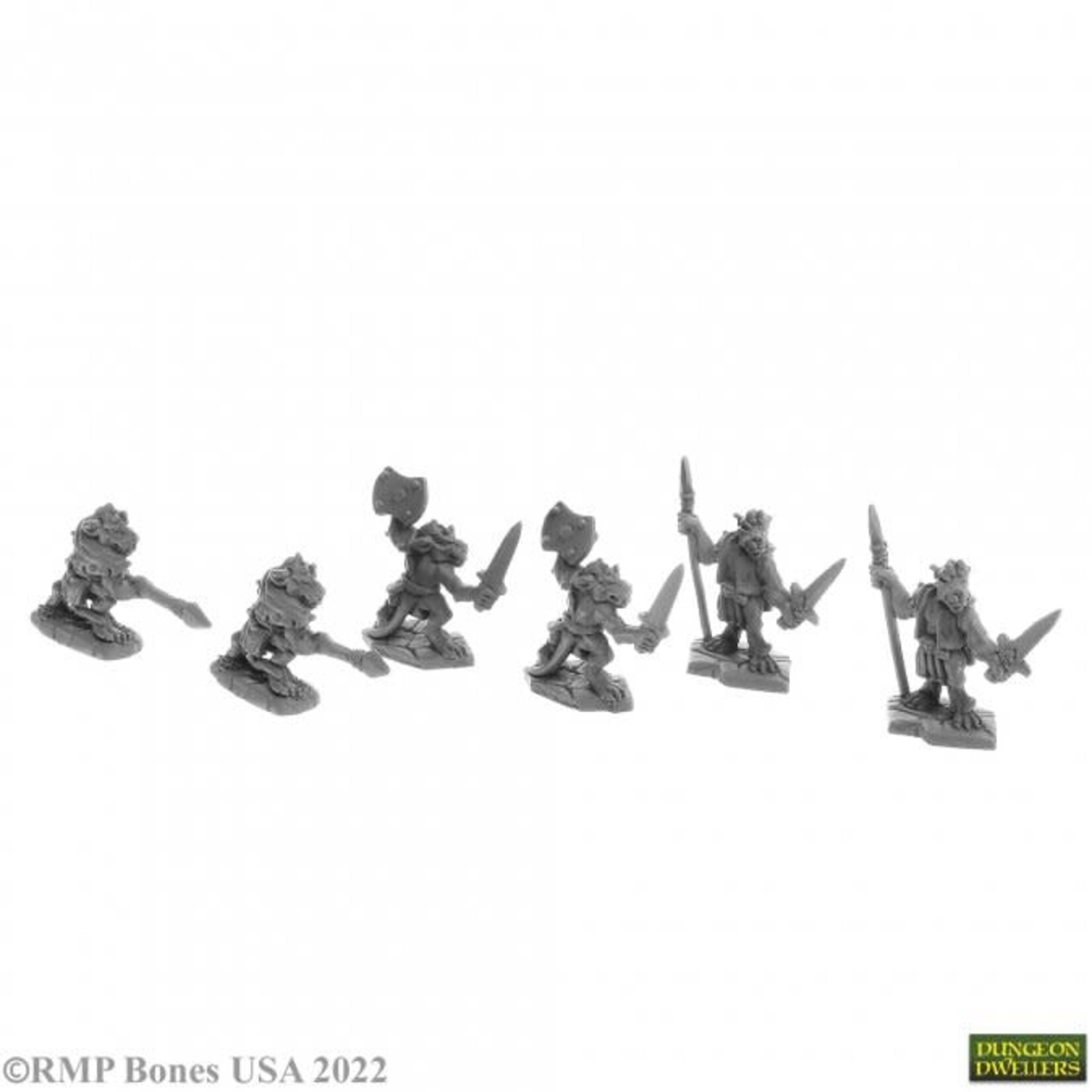 Reaper Miniatures Bones: Bloodscale Kobolds (6)