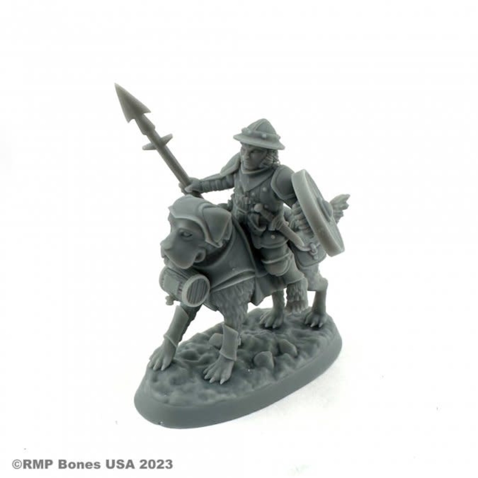 Reaper Miniatures Dungeon Dwellers: Male Halfling Dogrider