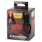 Arcane Tinmen Dragon Shield: Strongbox: 100+ Card Deck Box: Clear Red