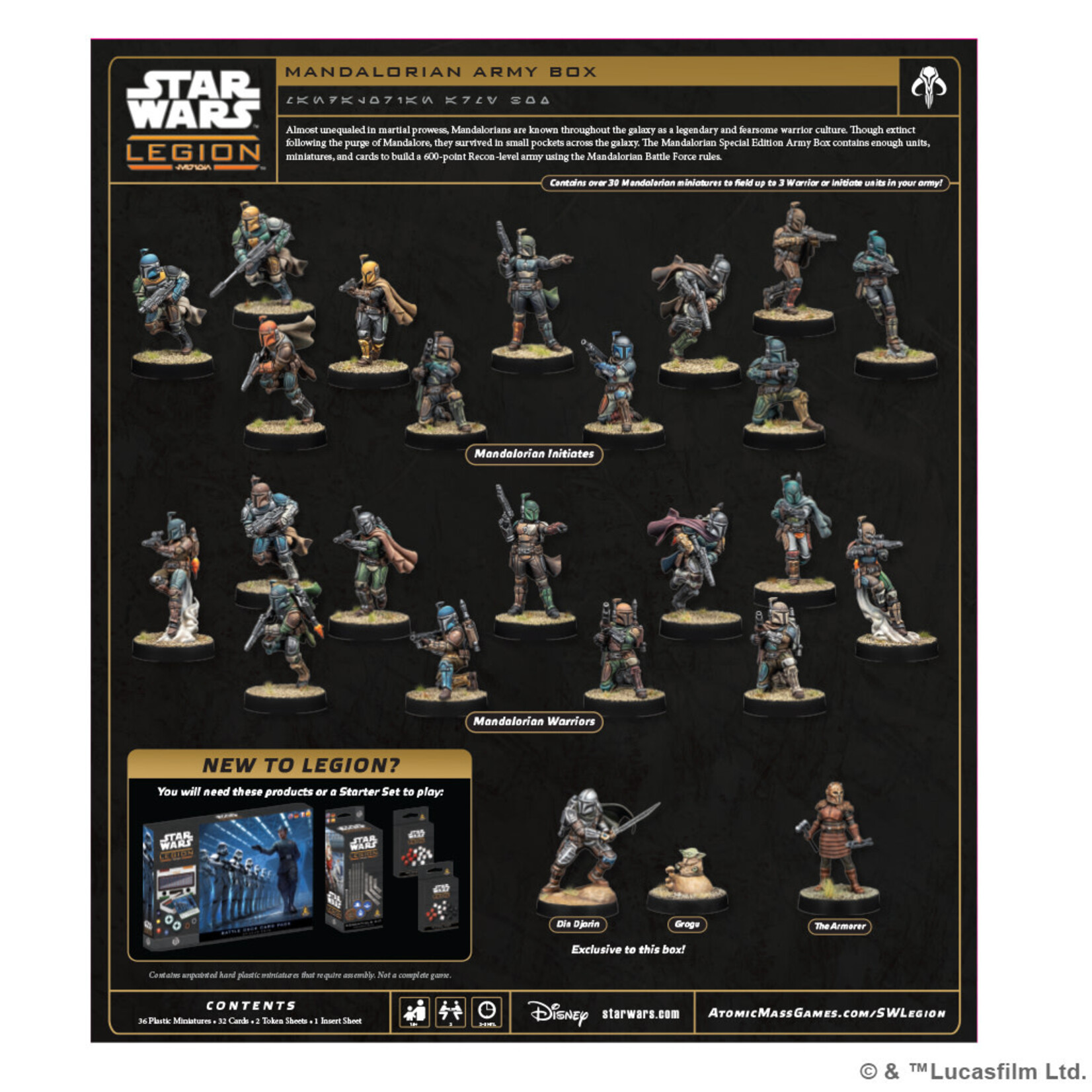 Atomic Mass Games PRERELEASE Star Wars: Legion: Mandalorian Army Box
