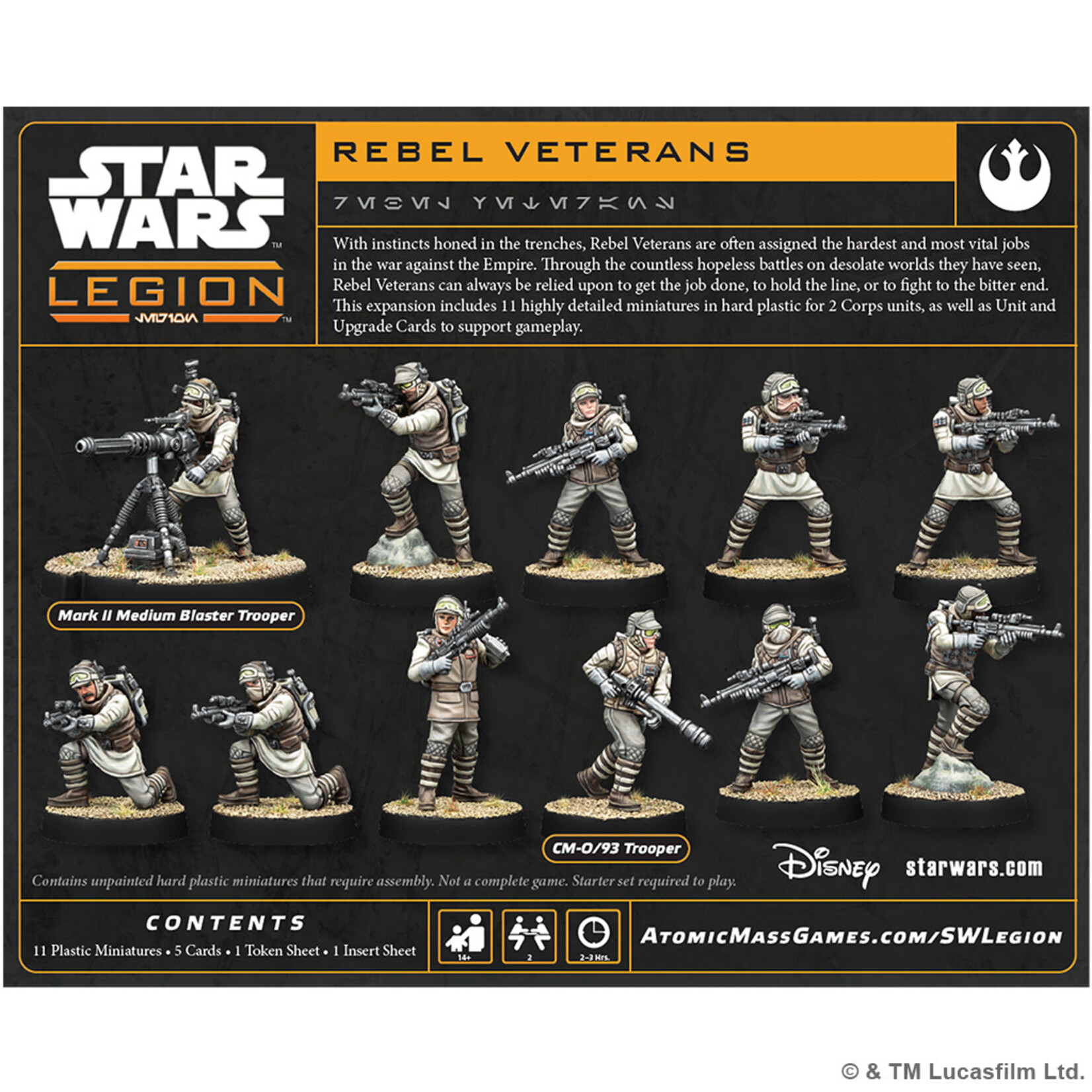 Atomic Mass Games PRERELEASE Star Wars: Legion: Rebel Veterans
