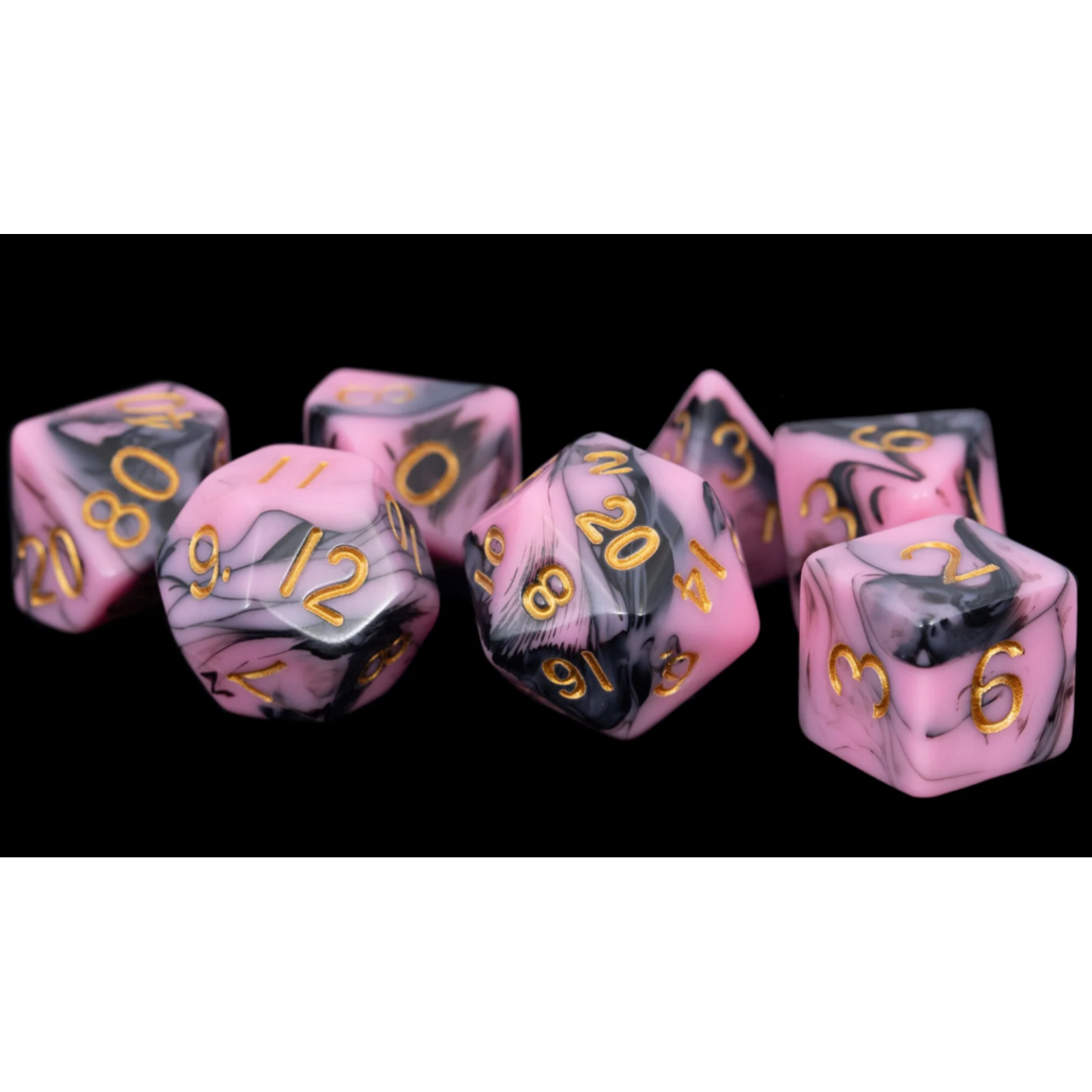 FanRoll by Metallic Dice Games 16 mm Acrylic Dice Set: Marble