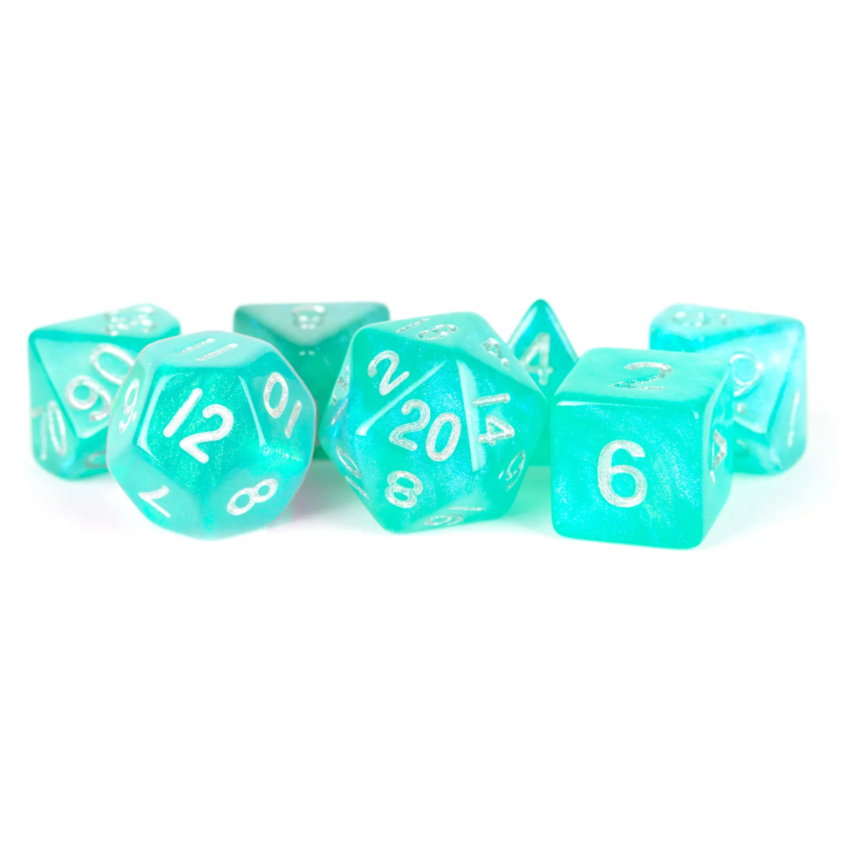 FanRoll by Metallic Dice Games Stardust Acrylic 16mm Polyhedral Dice Set