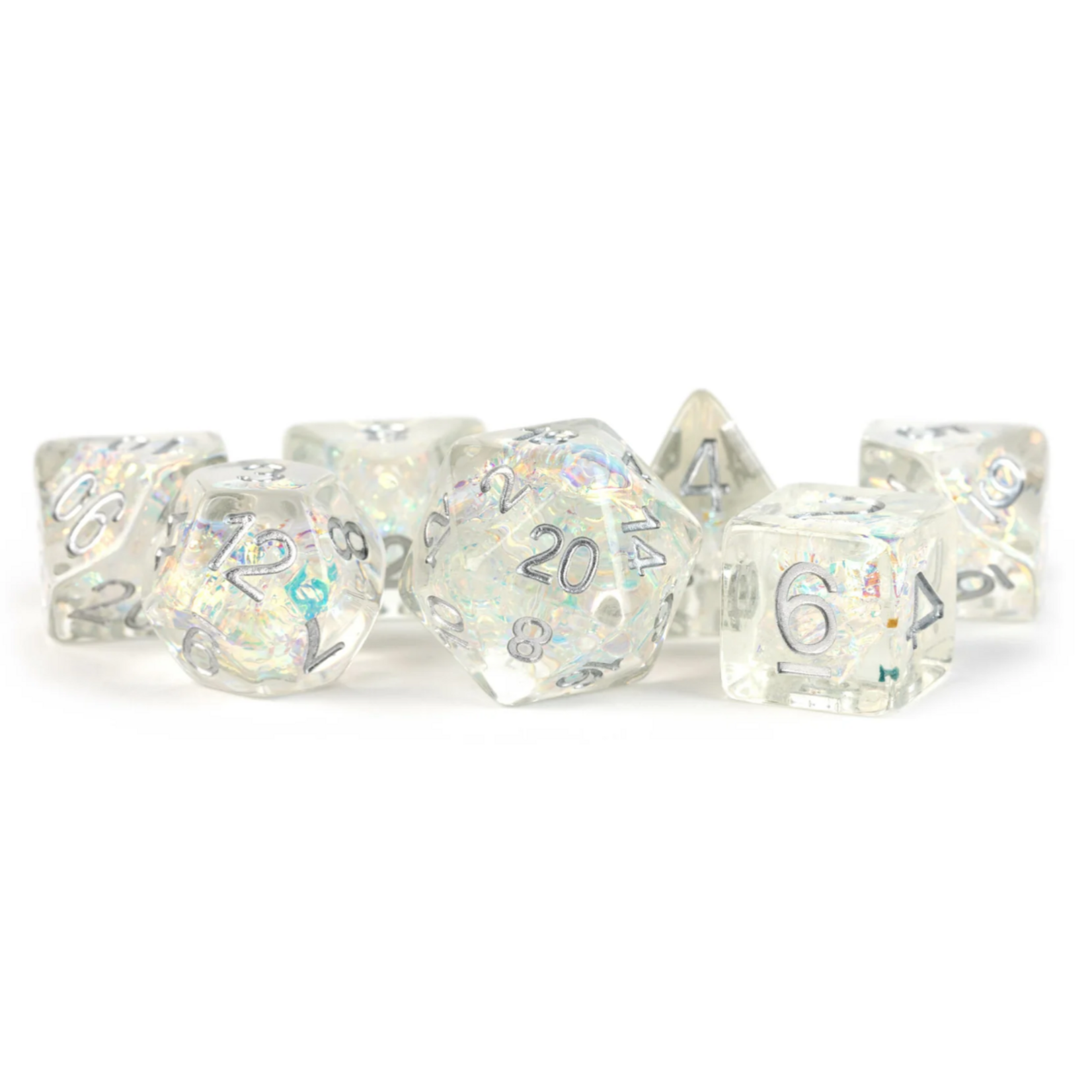 FanRoll by Metallic Dice Games Inclusion Resin RPG Dice Set