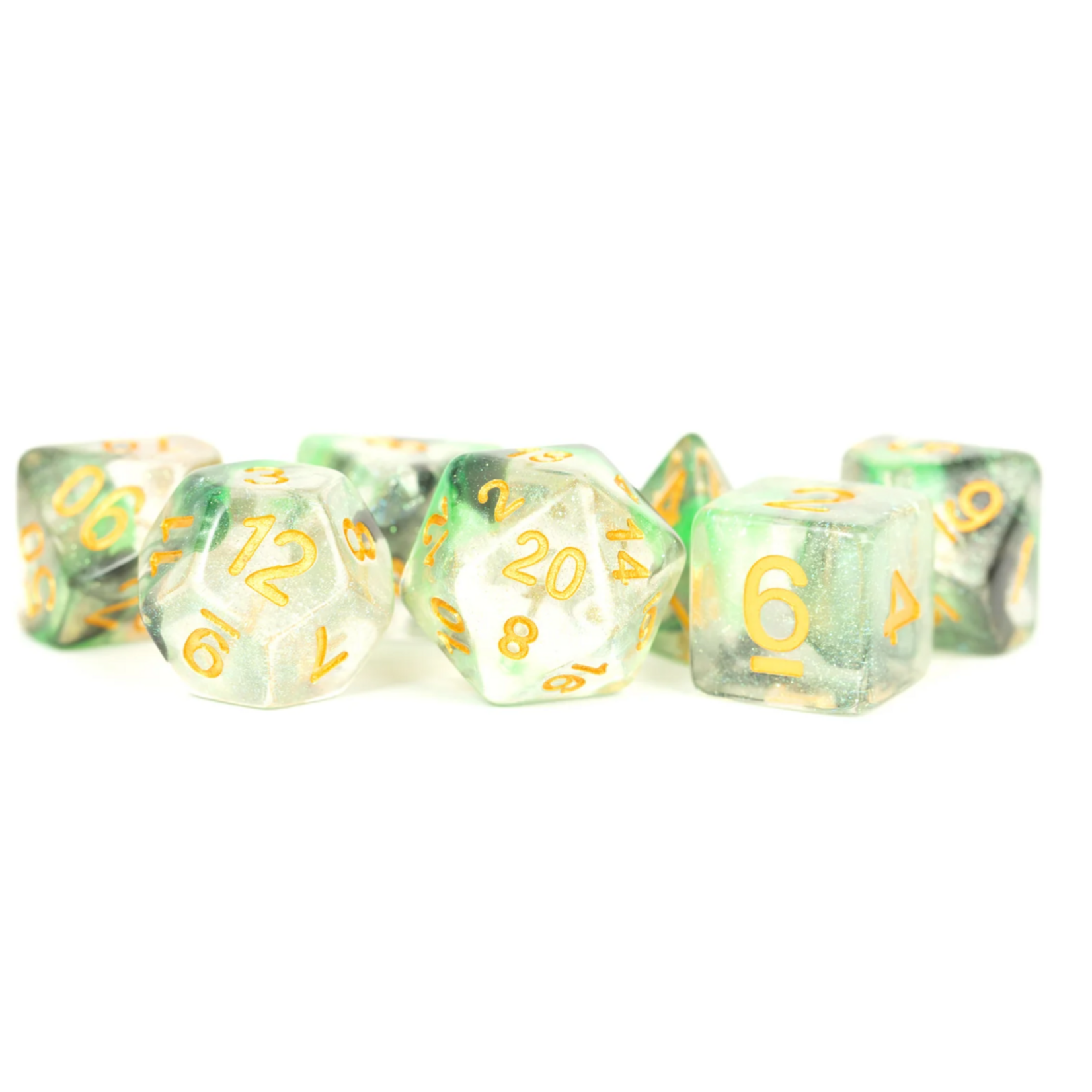 FanRoll by Metallic Dice Games 16mm Luminous Dice Set