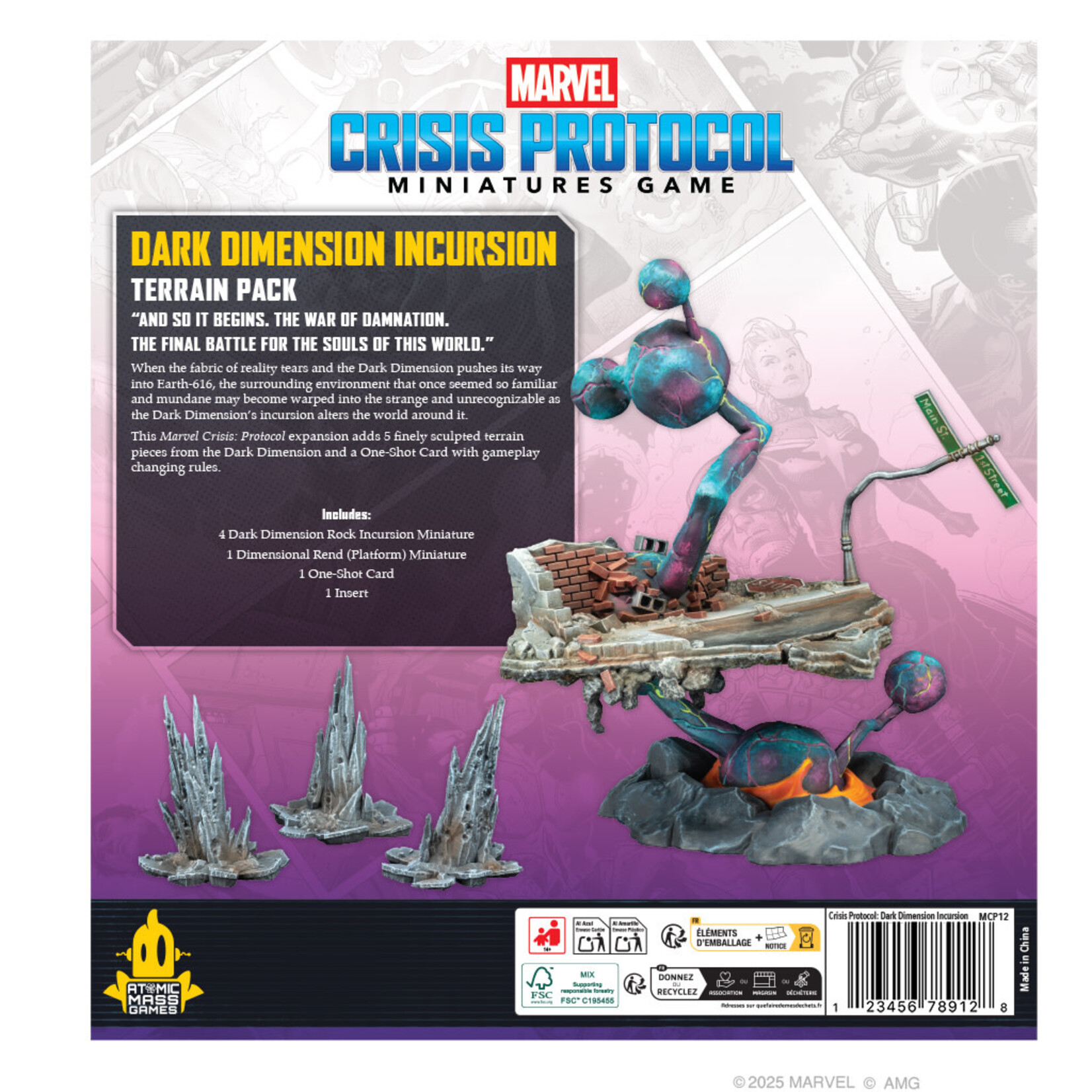Atomic Mass Games Marvel: Crisis Protocol: Dark Dimension Incursion Terrain Pack