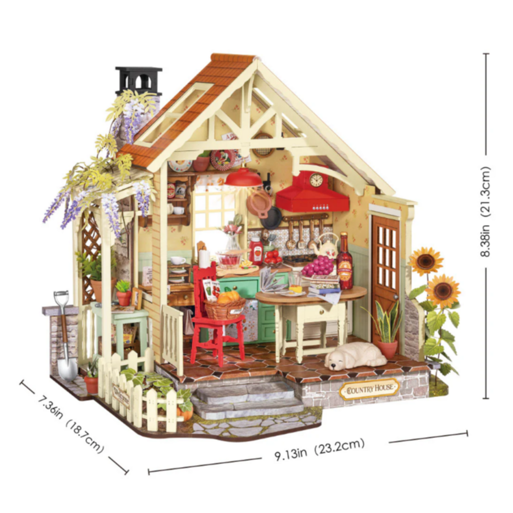Robotime Rolife: Sunlit Farmhouse Kitchen DIY Miniature House