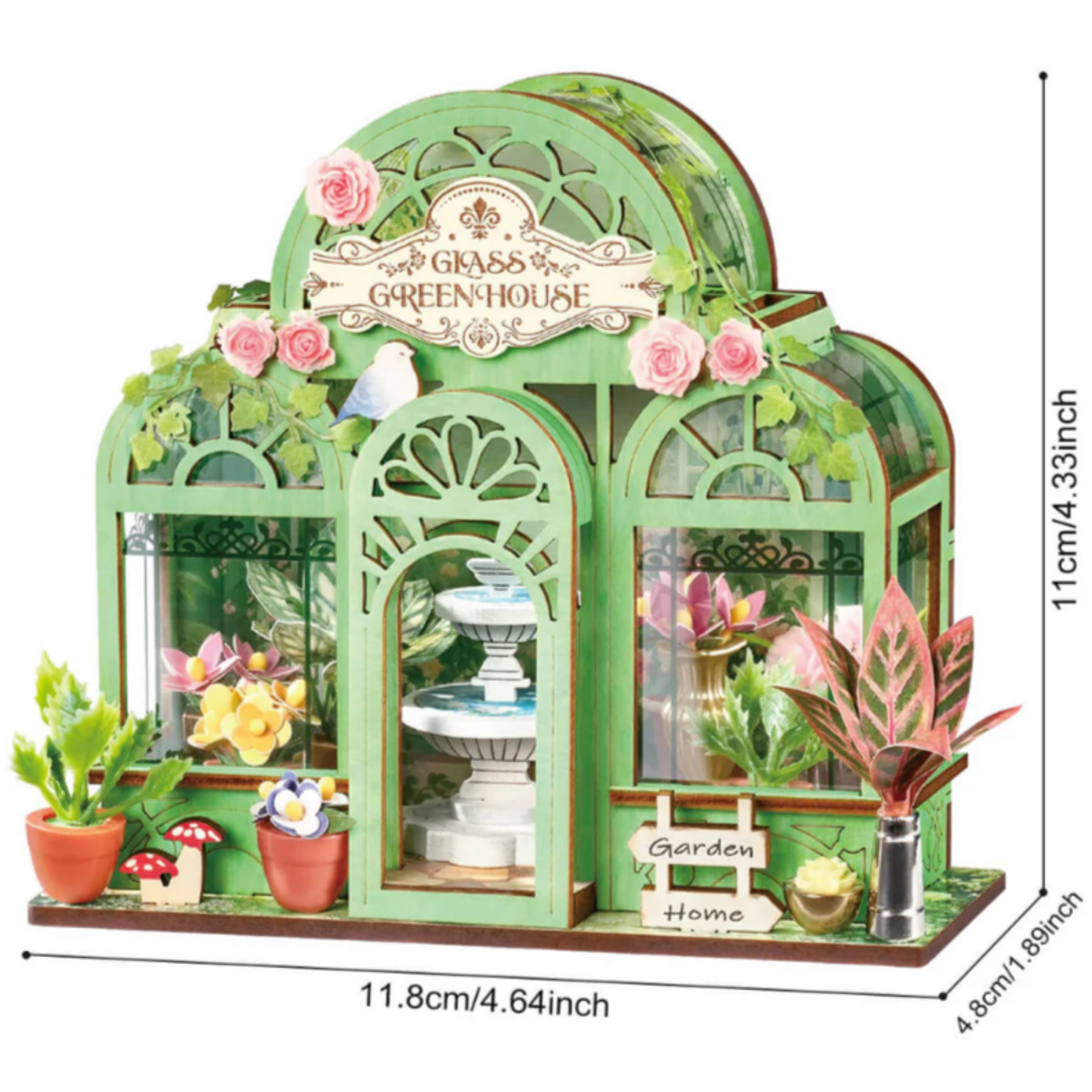 Robotime Rolife: Green Fountain Garden Mini Store