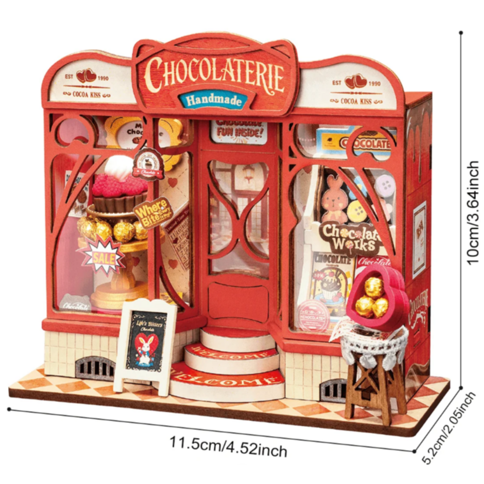 Robotime Rolife: Sweet Chocolate Shop Mini Store