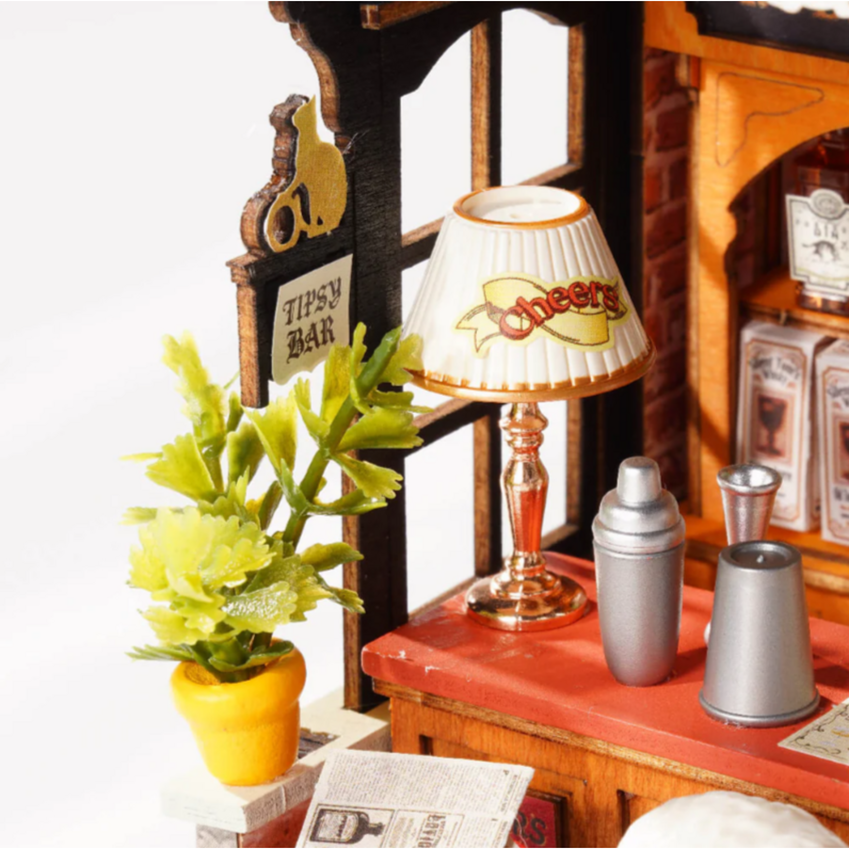 Robotime Rolife: Tipsy Cat Bar DIY Miniature House