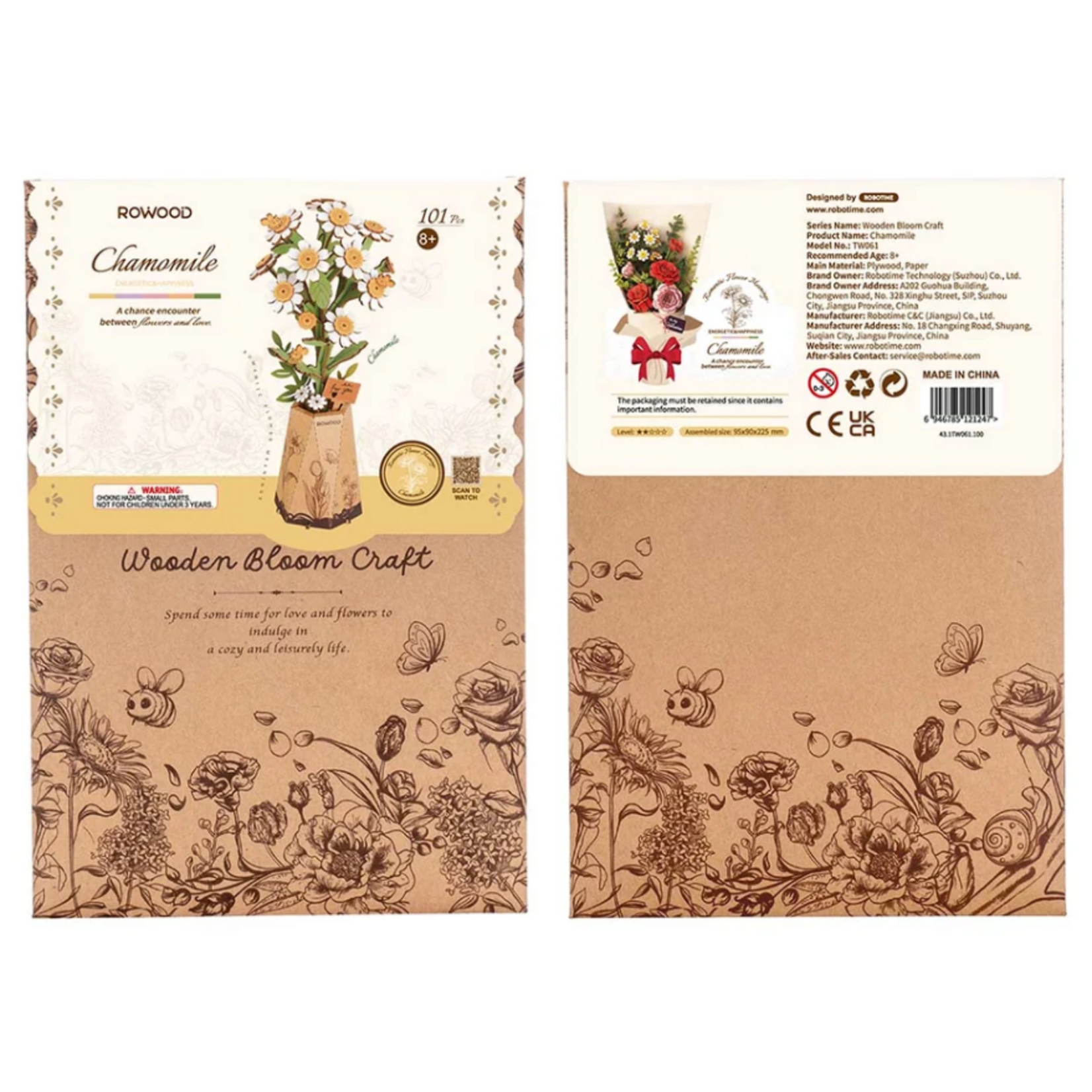 Robotime Rowood: Chamomile Wooden Bloom Craft