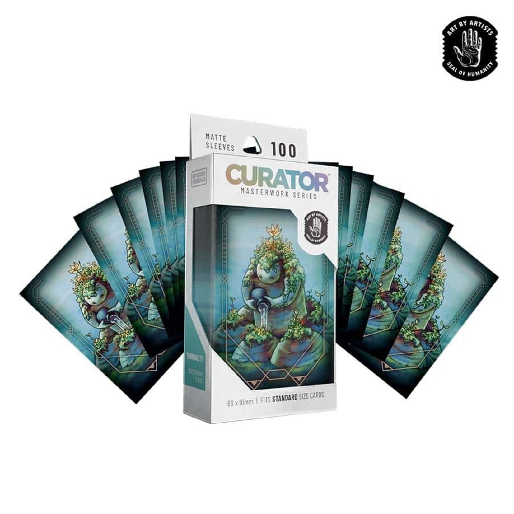 Orange Nebula Curator Masterwork Series 100 Matte Art Sleeves: Tranquility