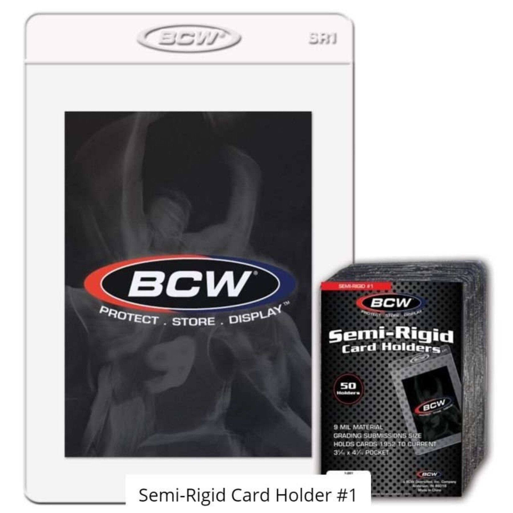 BCW Supplies Semi-Rigid: #1 Graded (1-SR1) 50 count Pack