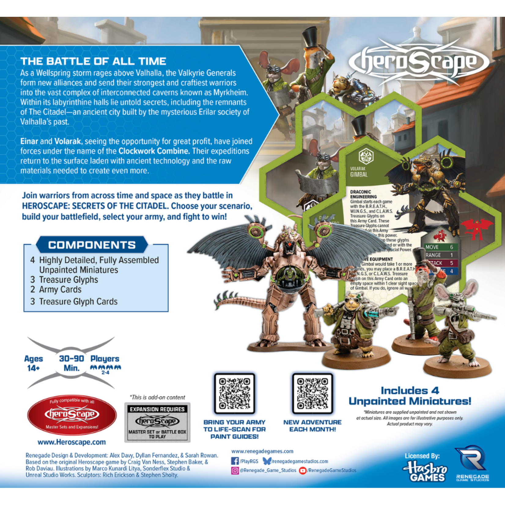Renegade Game Studios Heroscape: Secrets of the Citadel: Clockwork Combine Research Expedition
