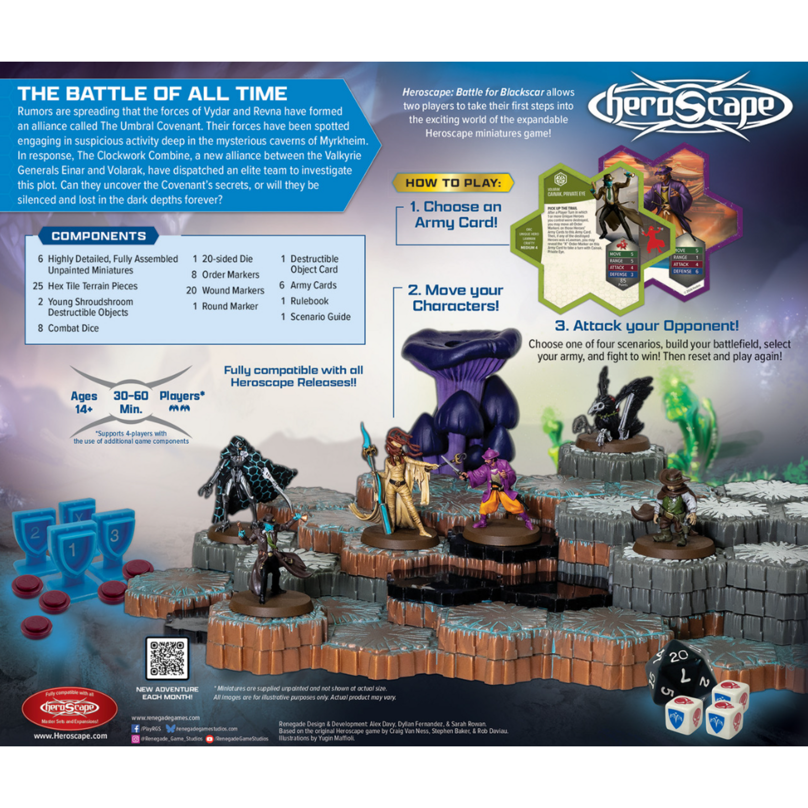 Renegade Game Studios Heroscape: Secrets of the Citadel: Battle for Blackscar