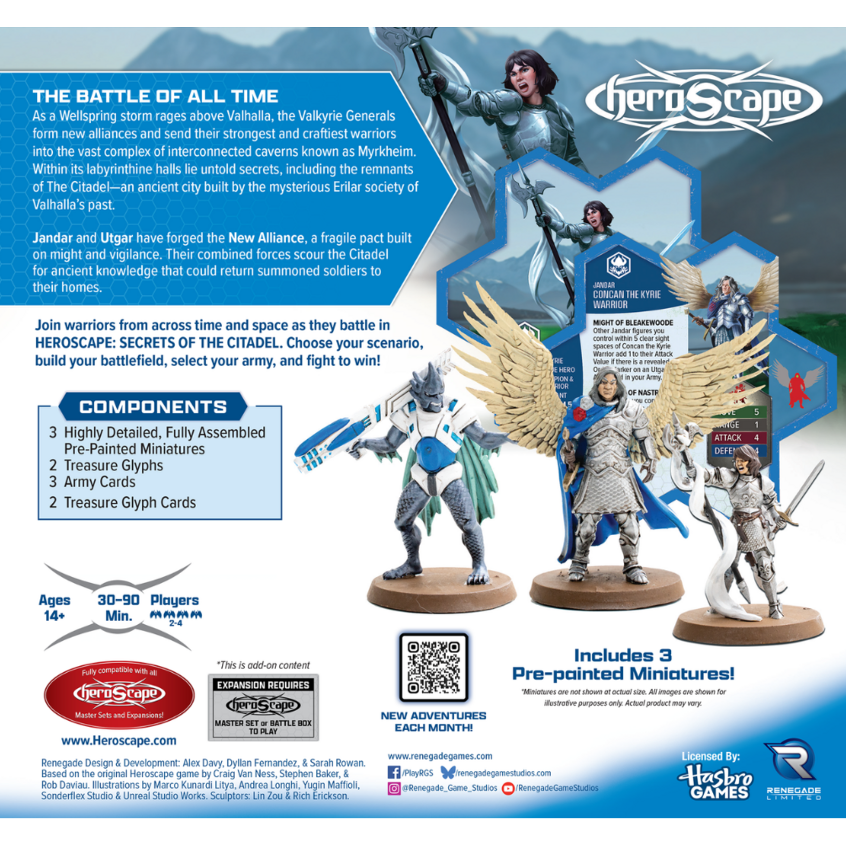 Renegade Game Studios Heroscape: Premium Painted Edition: Secrets of the Citadel: Paragons of The New Alliance