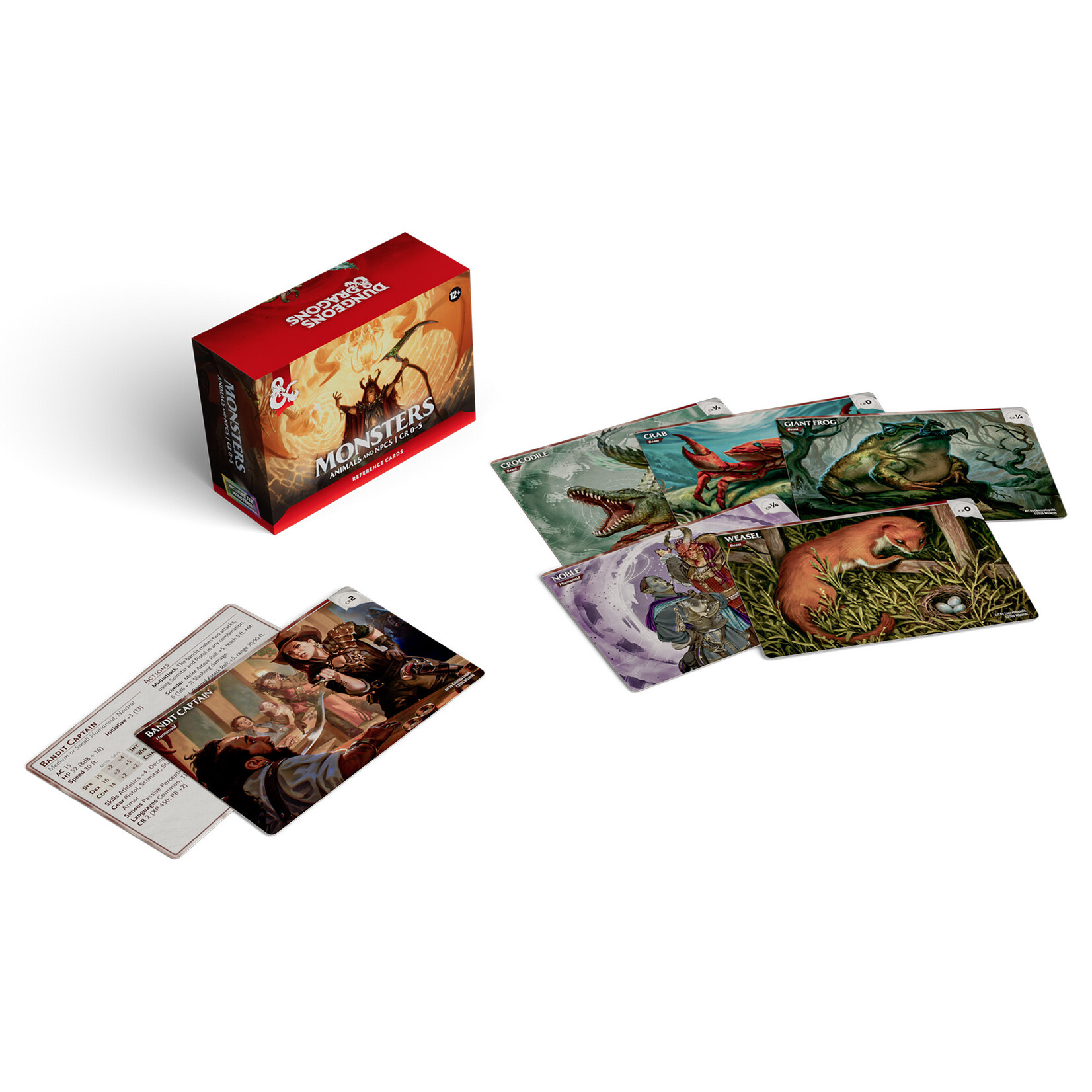 Wizards of the Coast D&D: Reference Cards: Monsters: Animals and NPCs: CR 0-5