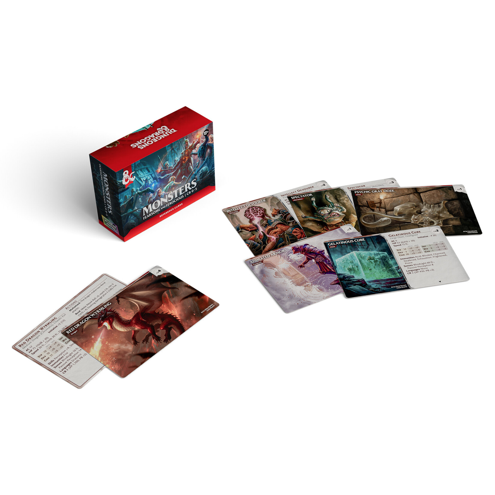 Wizards of the Coast D&D: Reference Cards: Monsters: Fearsome and Ferocious: CR 0-5