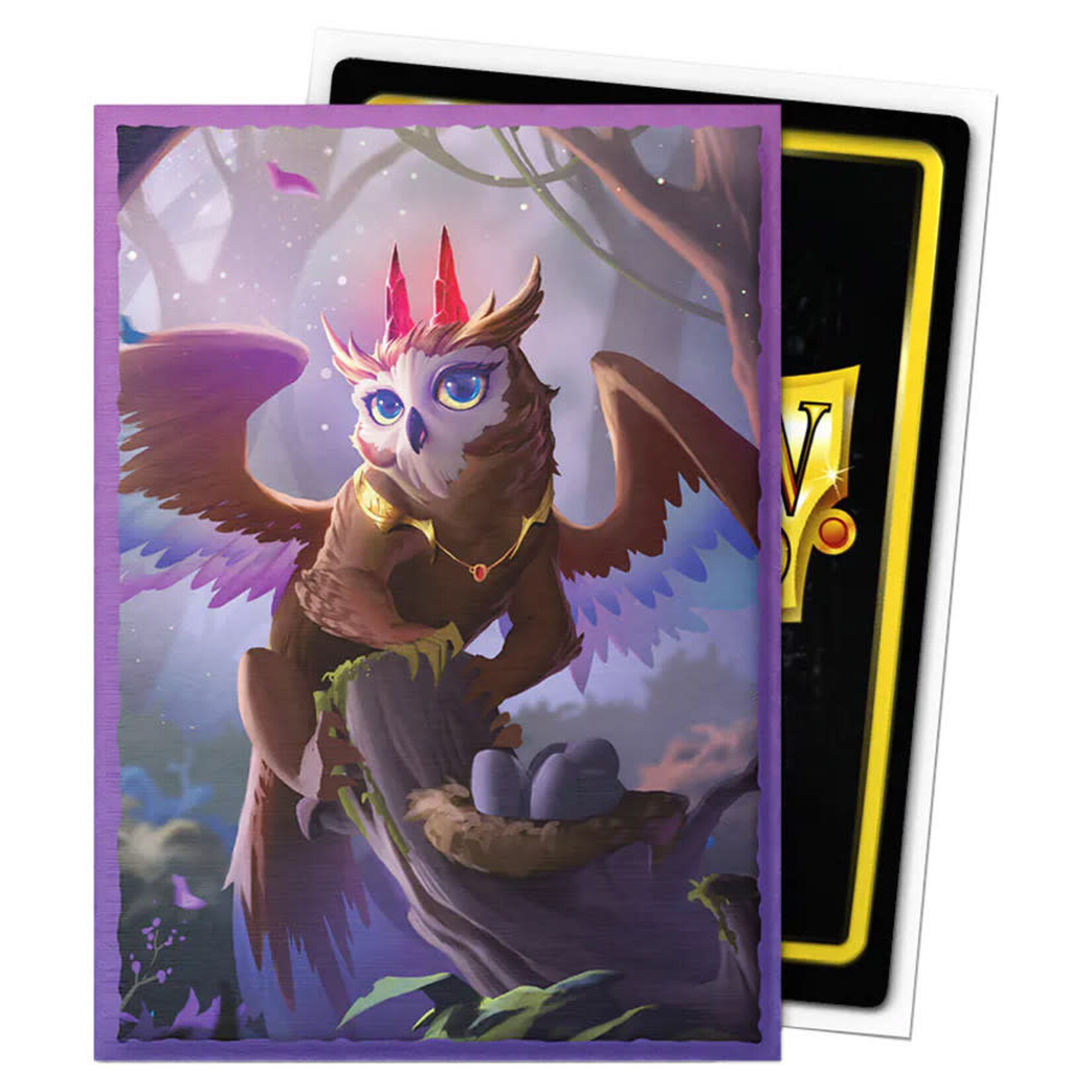 Arcane Tinmen Dragon Shield: 100 Brushed Art Sleeves: Spirit Animals: The Dragowlis