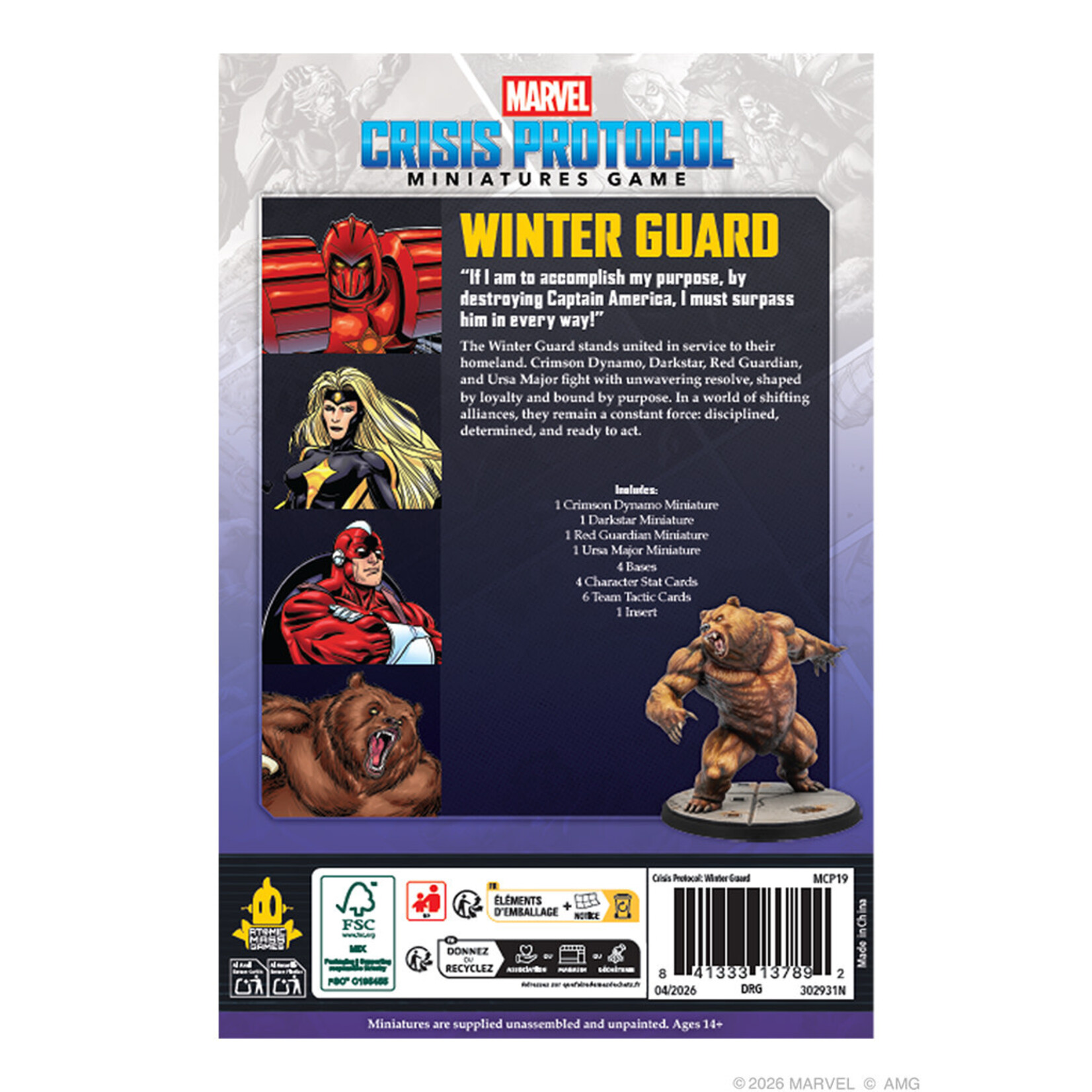 Atomic Mass Games Marvel: Crisis Protocol: Winter Guard Affiliation Pack