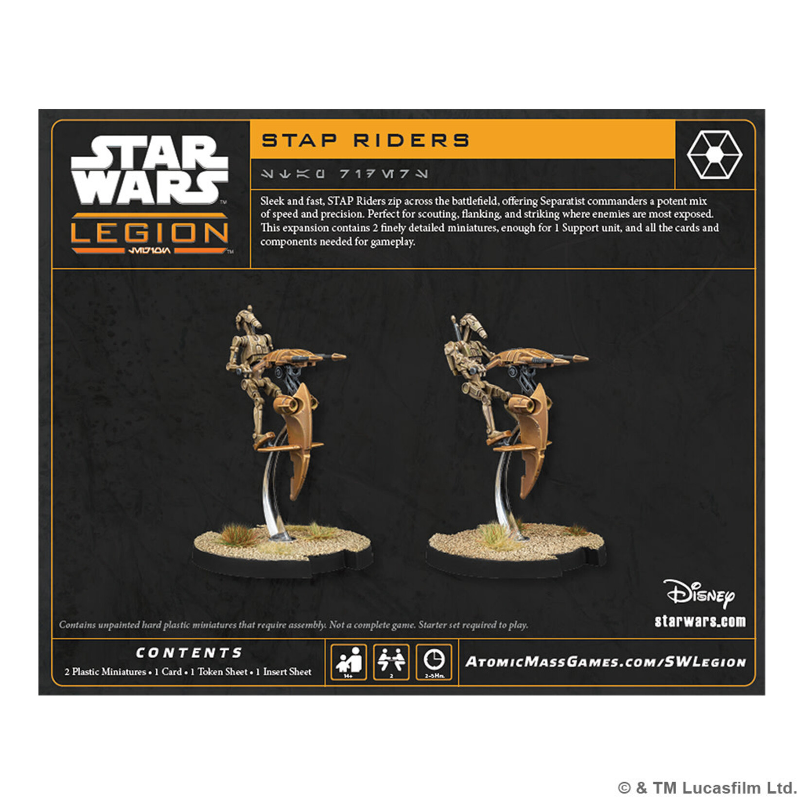 Atomic Mass Games PRERELEASE Star Wars: Legion: STAP Riders
