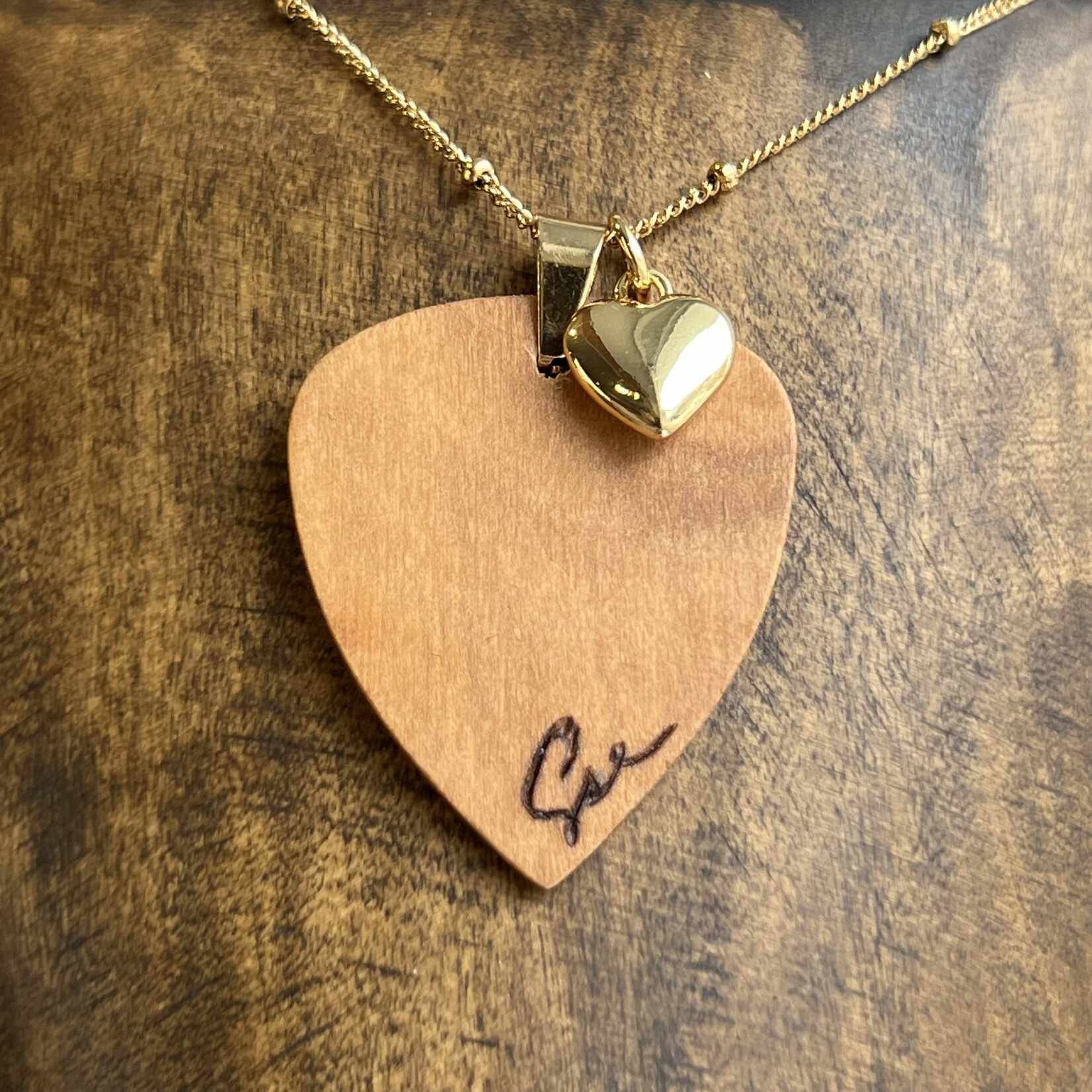 Collier 'Le petit coeur de ma mère' (plaqué or)