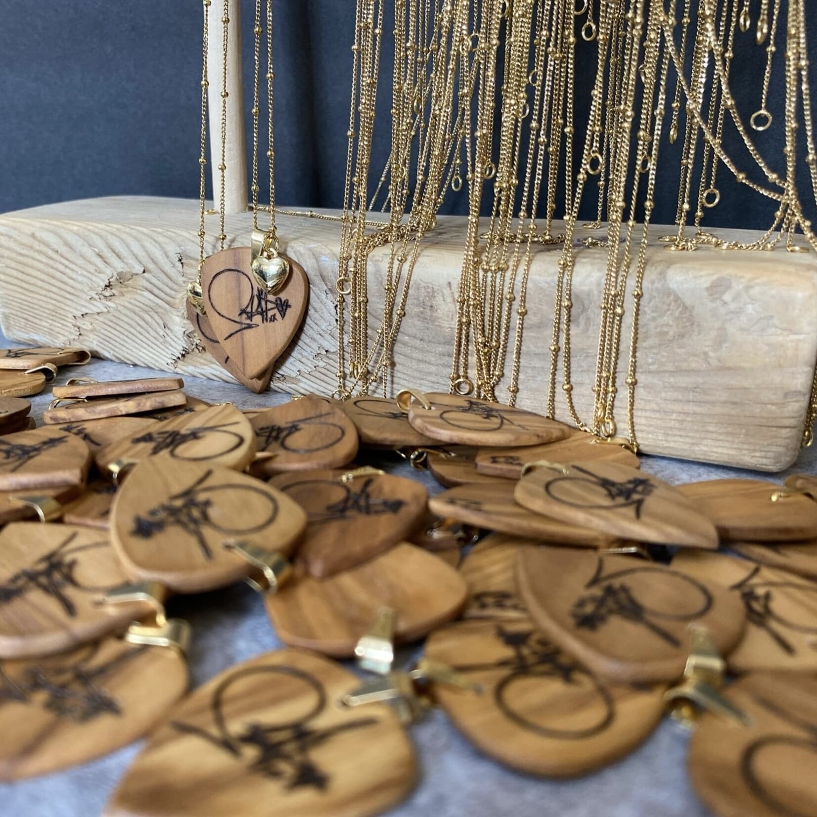 Collier 'Le petit coeur de ma mère' (plaqué or)