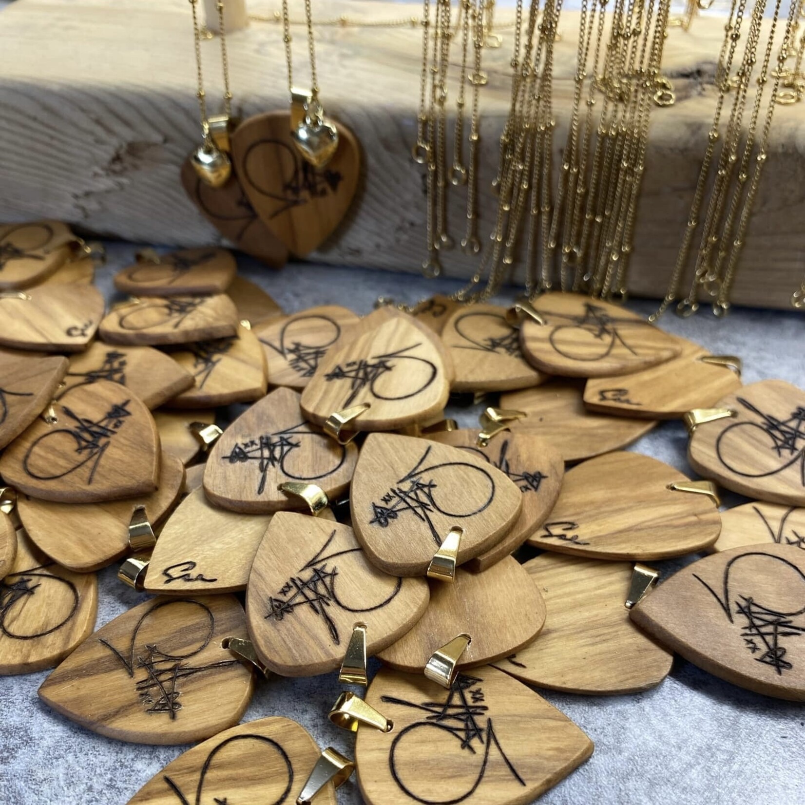 Collier 'Le petit coeur de ma mère' (plaqué or)