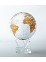 Mova Globes Mova Globe White & Gold * 4.5"