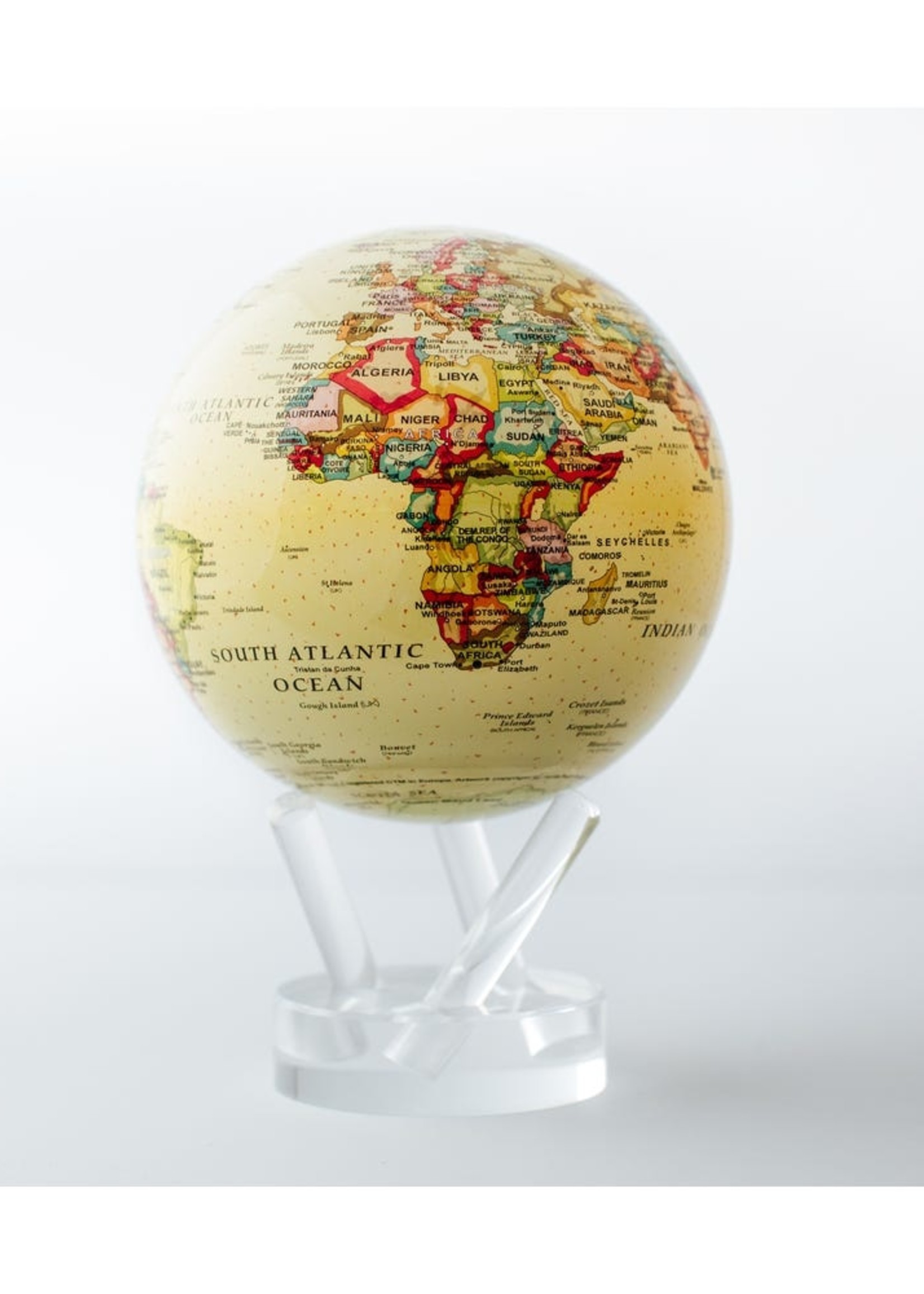 Mova Globes Mova Globe 8.5" Political Map Yellow