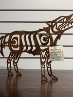 Bear Hill Studio First Nations Rusted Metal Wolf