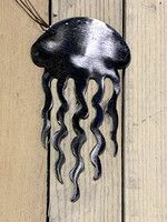 Brushed Steel Jellyfish Ornament