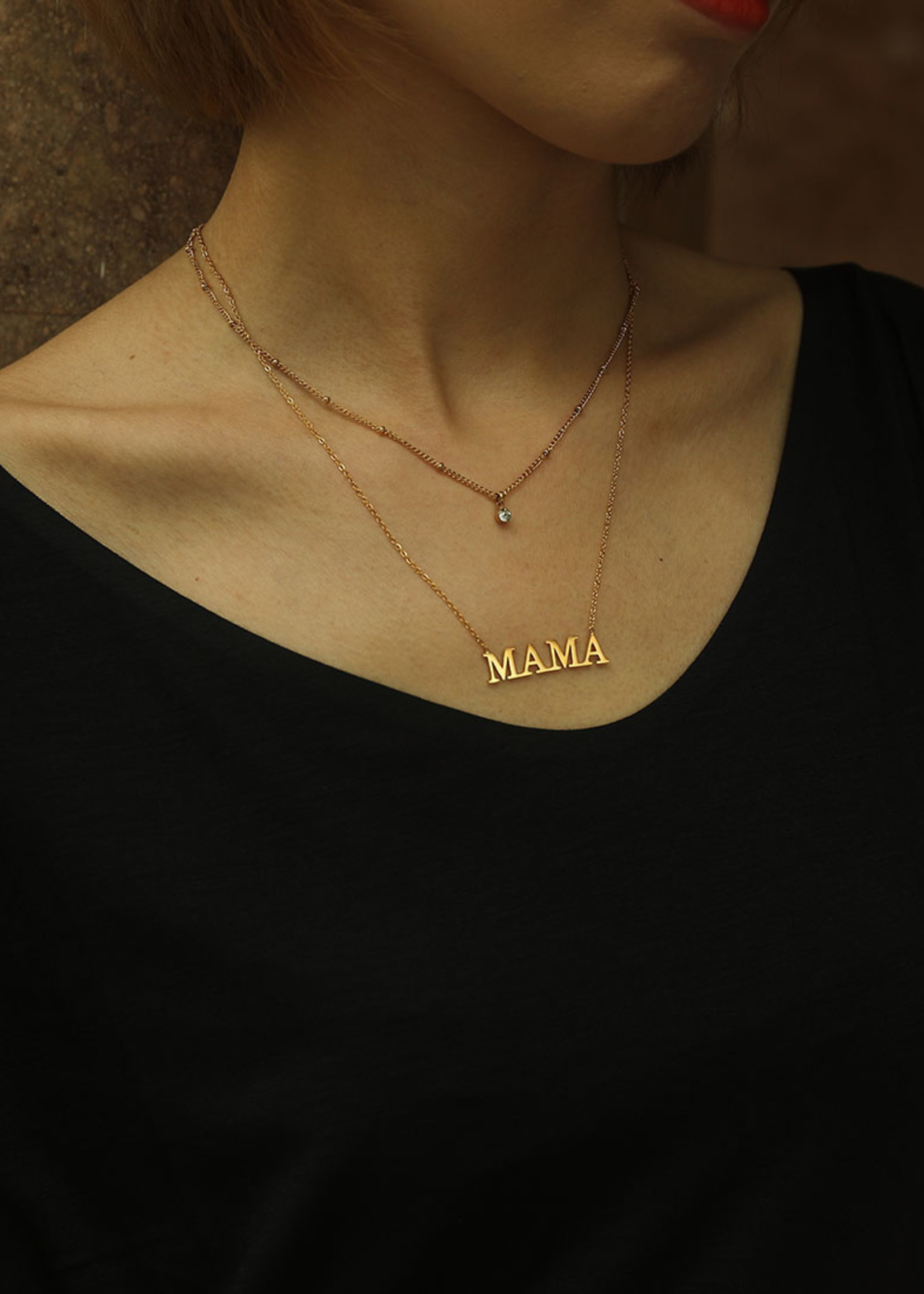 Hackney Nine/Dye Cast Mere Necklace * Gold