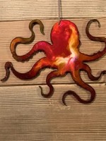 Bear Hill Studio Metal Ornament * Hand Painted * Octopus