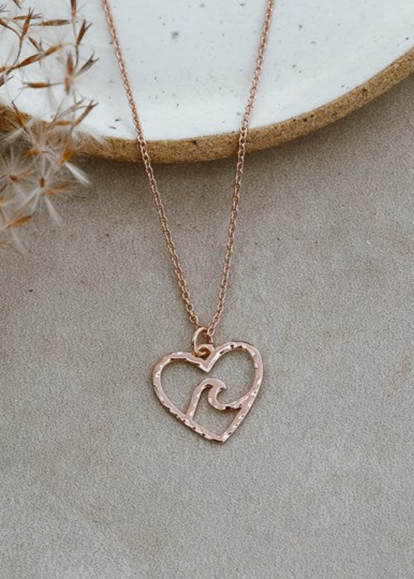 Glee Beach Lovers Necklace * Rose Gold