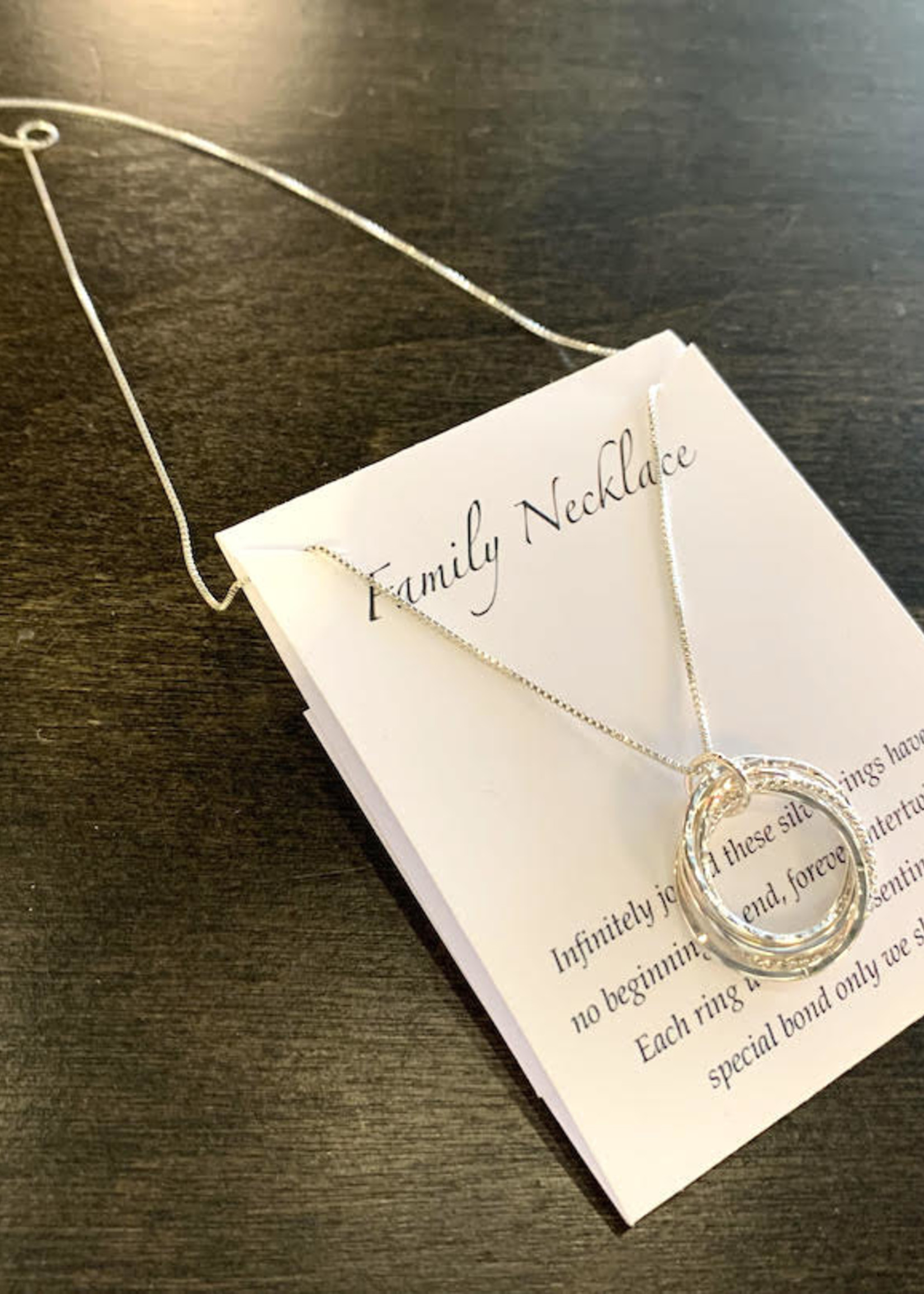 Elements Gallery Family  & Friendship Silver Ring Necklaces  * 5 Rings