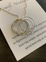 Elements Gallery Family  & Friendship Silver Ring Necklaces  * 5 Rings