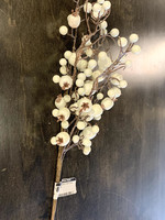 Tri W Imports 22" Outdoor Cream Berry Spray