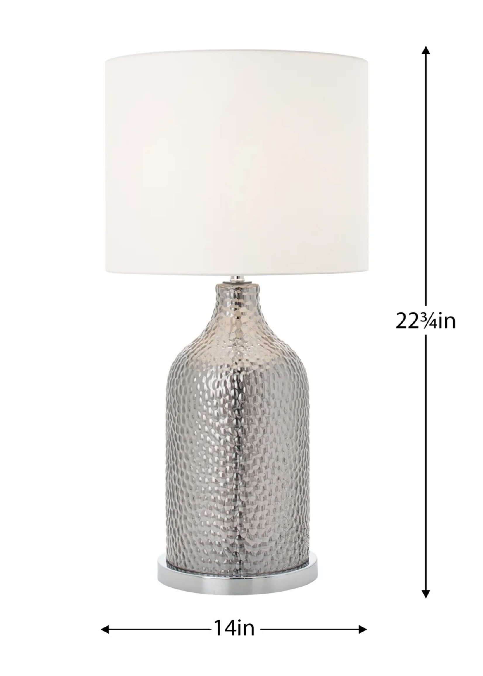 Lustre Beaded Table Lamp * Smoke