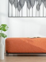 Torre & Tagus Pender Pin Leg Long Bench * Orange