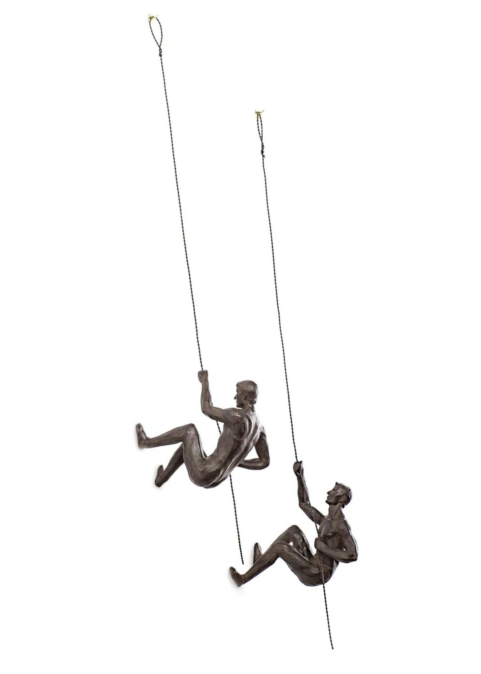 Torre & Tagus Climbing Men * Set of 2 * Antique Bronze