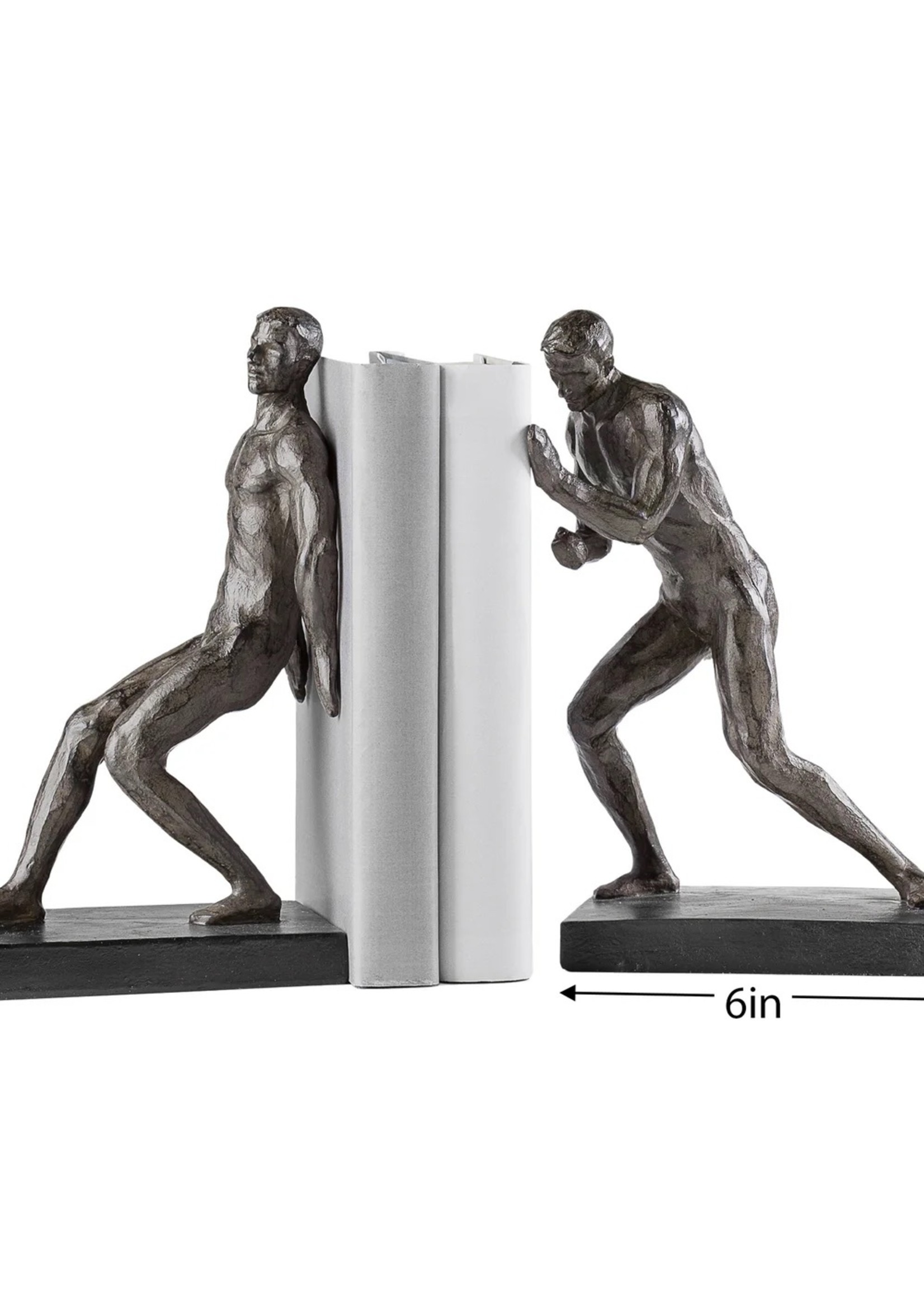 Torre & Tagus Resin Athletic Men Bookends - Set of 2