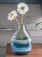 Andrea Swirl Vase Blue * Medium