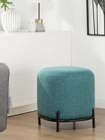 Torre & Tagus Pender Pin Leg Ottoman * Blue