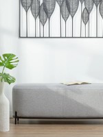 Torre & Tagus Pender Pin Leg Long Bench * Grey