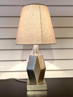 Ganz Contemporary Silver Accent Lamp*Diamond Base