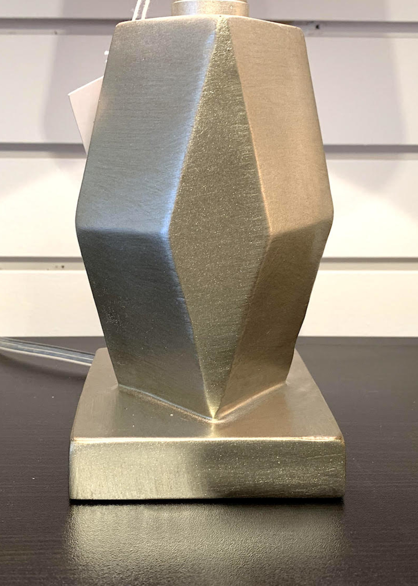 Ganz Contemporary Silver Accent Lamp*Diamond Base