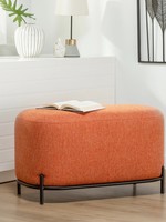 Torre & Tagus Pender Pin Leg Bench * Orange
