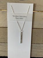Elements Gallery Quote Necklace: " Peace within"