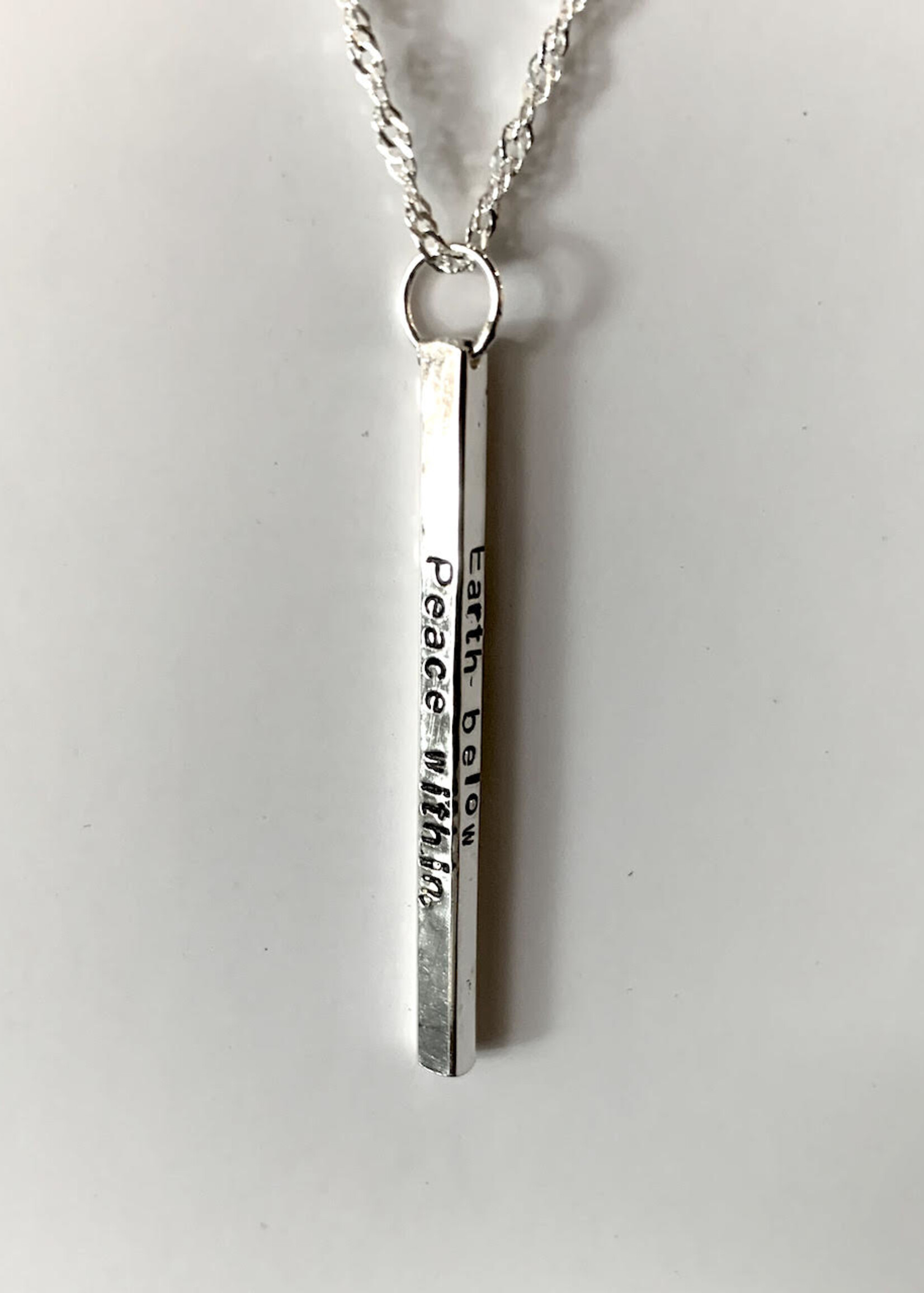 Elements Gallery Quote Necklace: " Peace within"